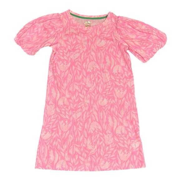 Lilly Pulitzer Mini Mercer Dress Rousseau Pink Tulip to Tango Girls XL 12–14 - Picture 1 of 6